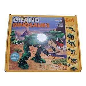 Green Dinosaur Building Set with Blocks